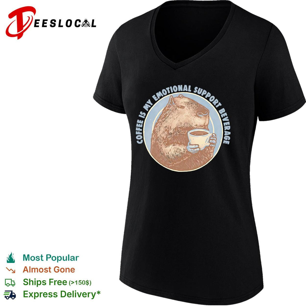 Coffee is my emotional support beverage shirt Unisex