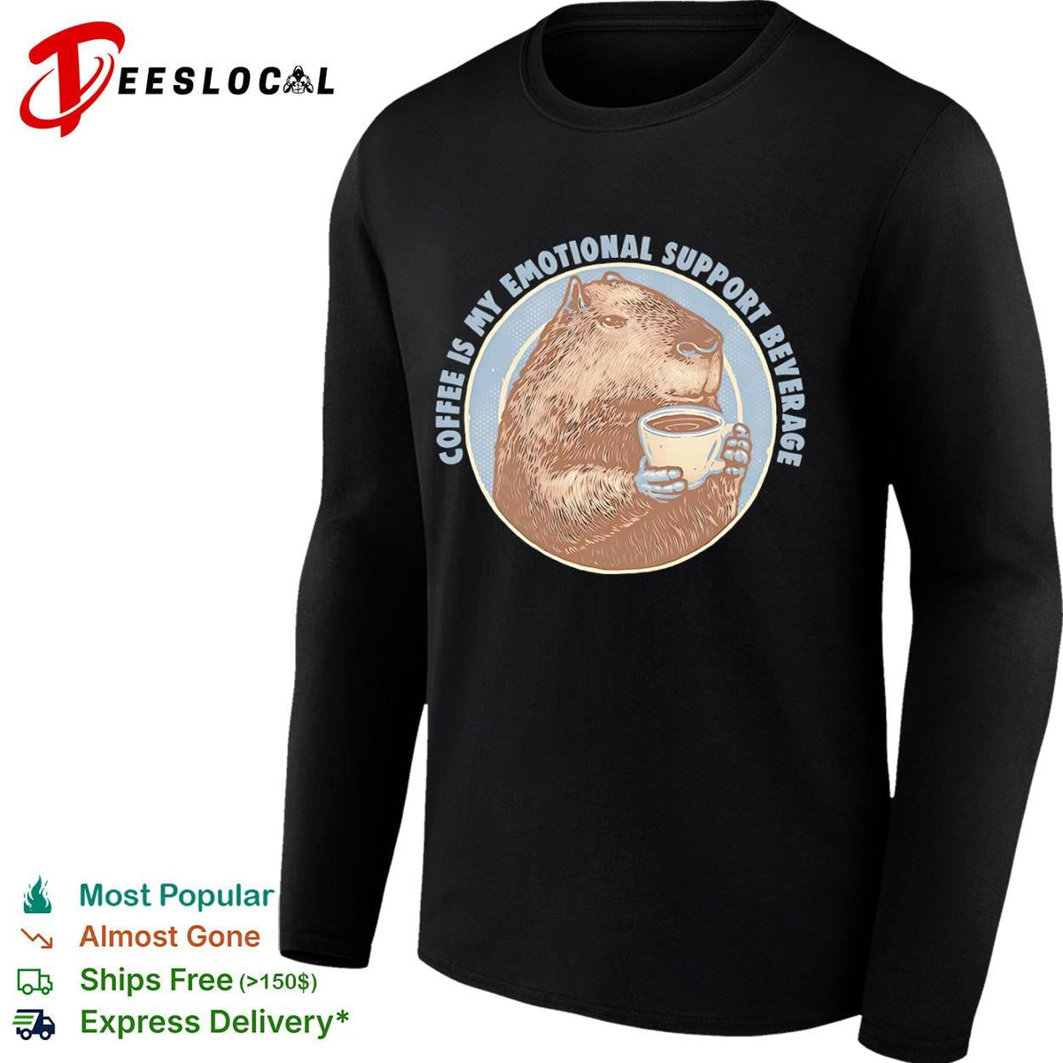 Coffee is my emotional support beverage shirt Unisex