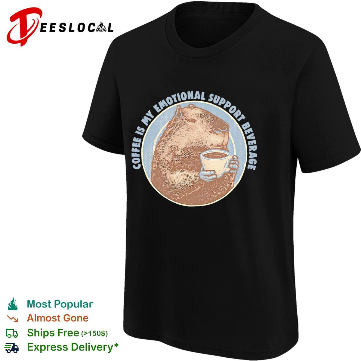 Coffee is my emotional support beverage shirt Unisex