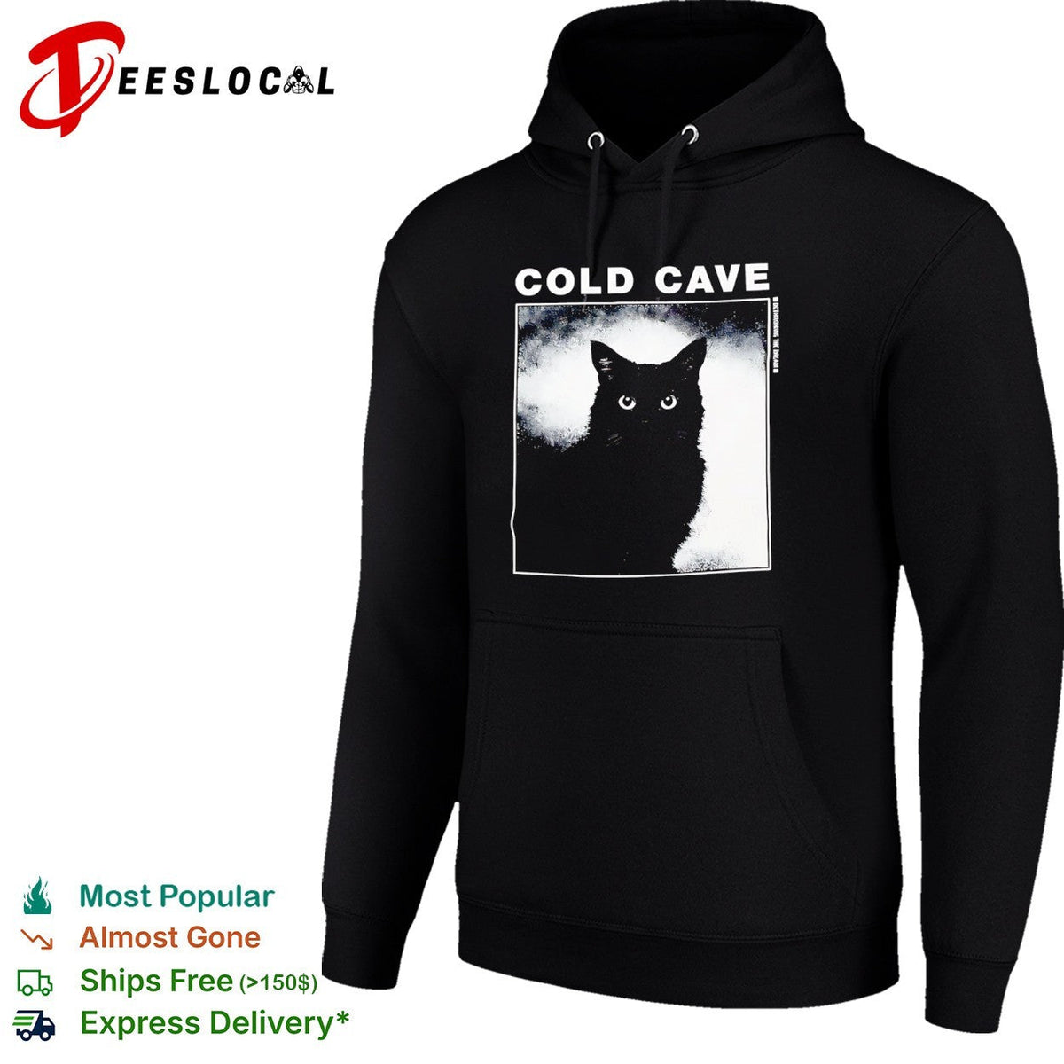 Cold cave black cat shirt Unisex