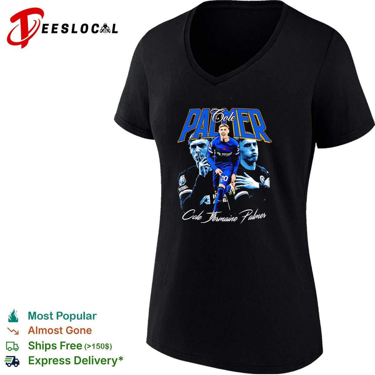 Cole Jermaine Palmer Chelsea portrait shirt Unisex