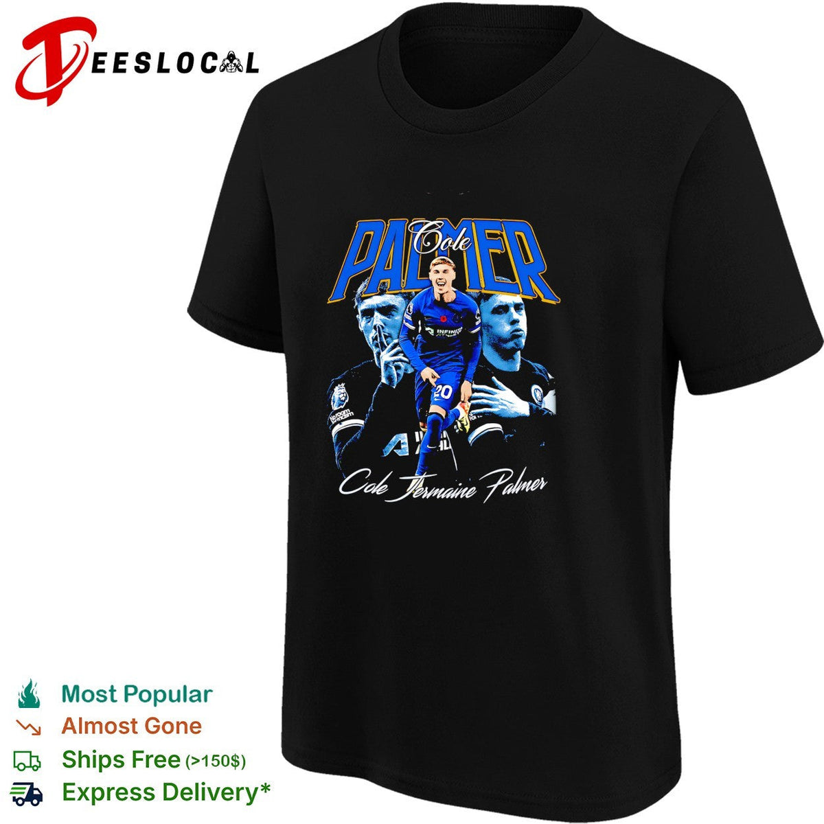 Cole Jermaine Palmer Chelsea portrait shirt Unisex