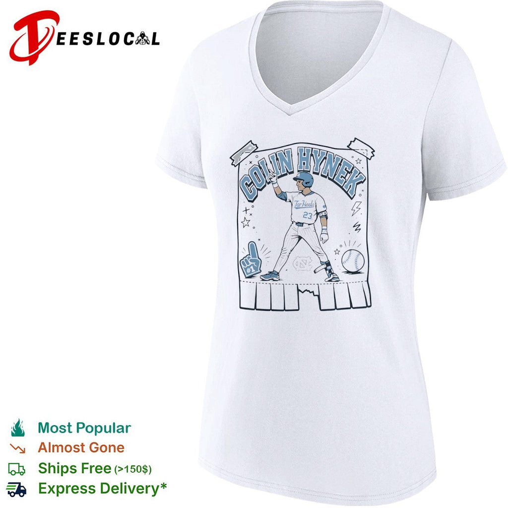 Colin Hynek 1 North Carolina Tar Heels Baseball Shirt Unisex