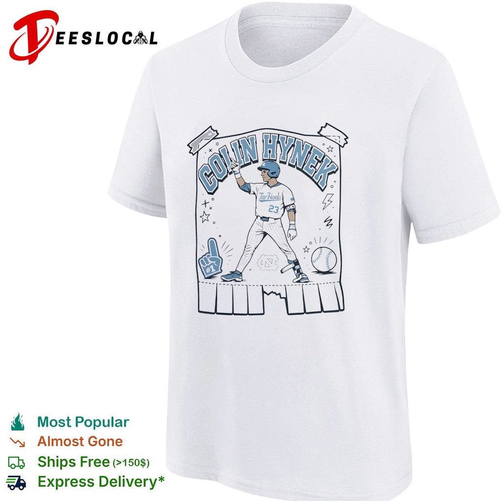 Colin Hynek 1 North Carolina Tar Heels Baseball Shirt Unisex