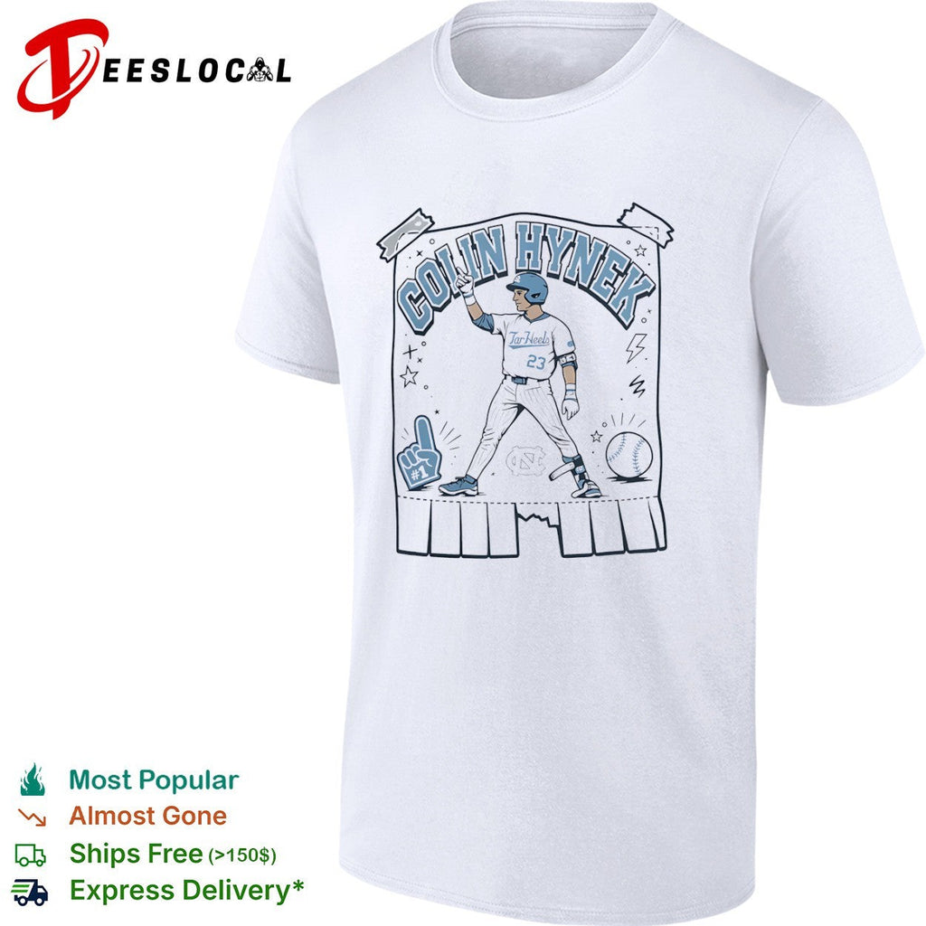 Colin Hynek 1 North Carolina Tar Heels Baseball Shirt Unisex