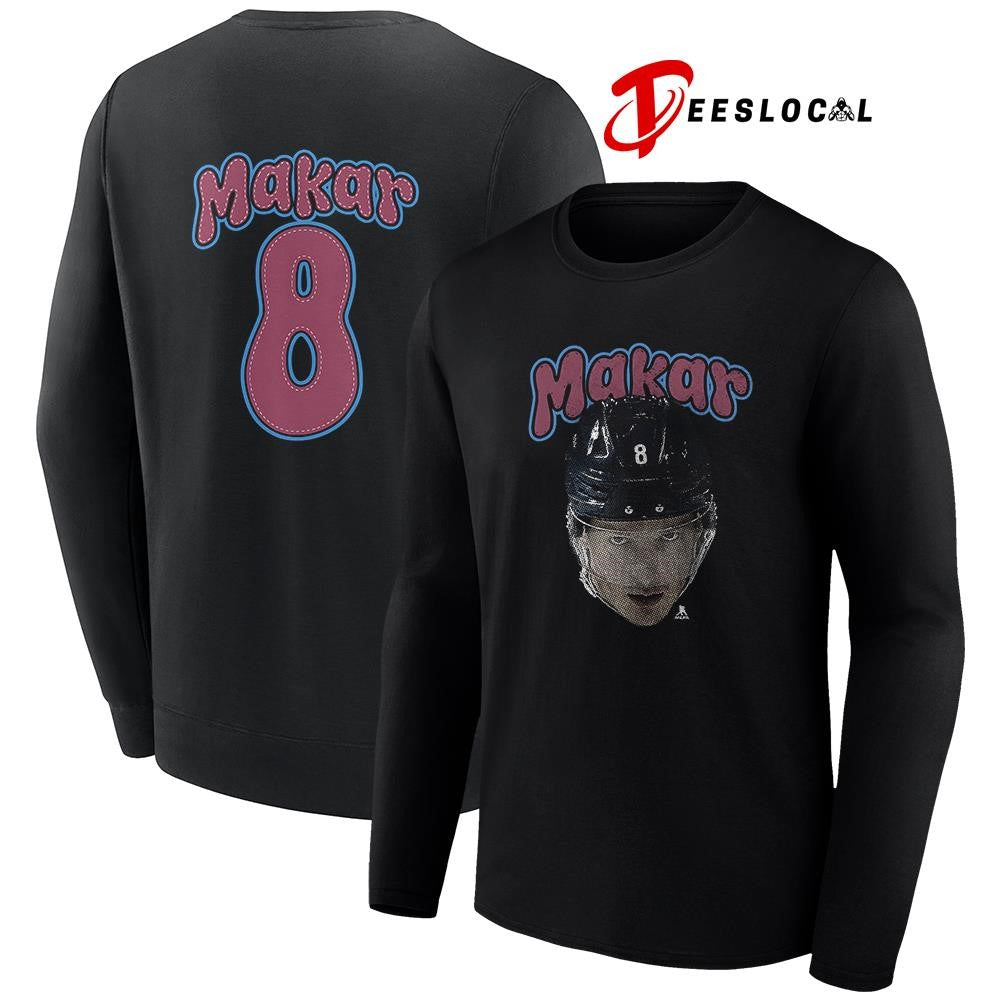 Colorado Avalanche Cale Makar portrait name and number shirt Unisex