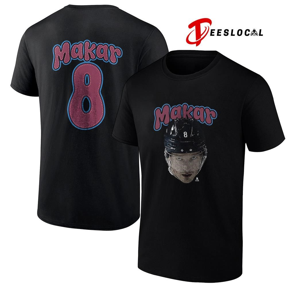 Colorado Avalanche Cale Makar portrait name and number shirt Unisex