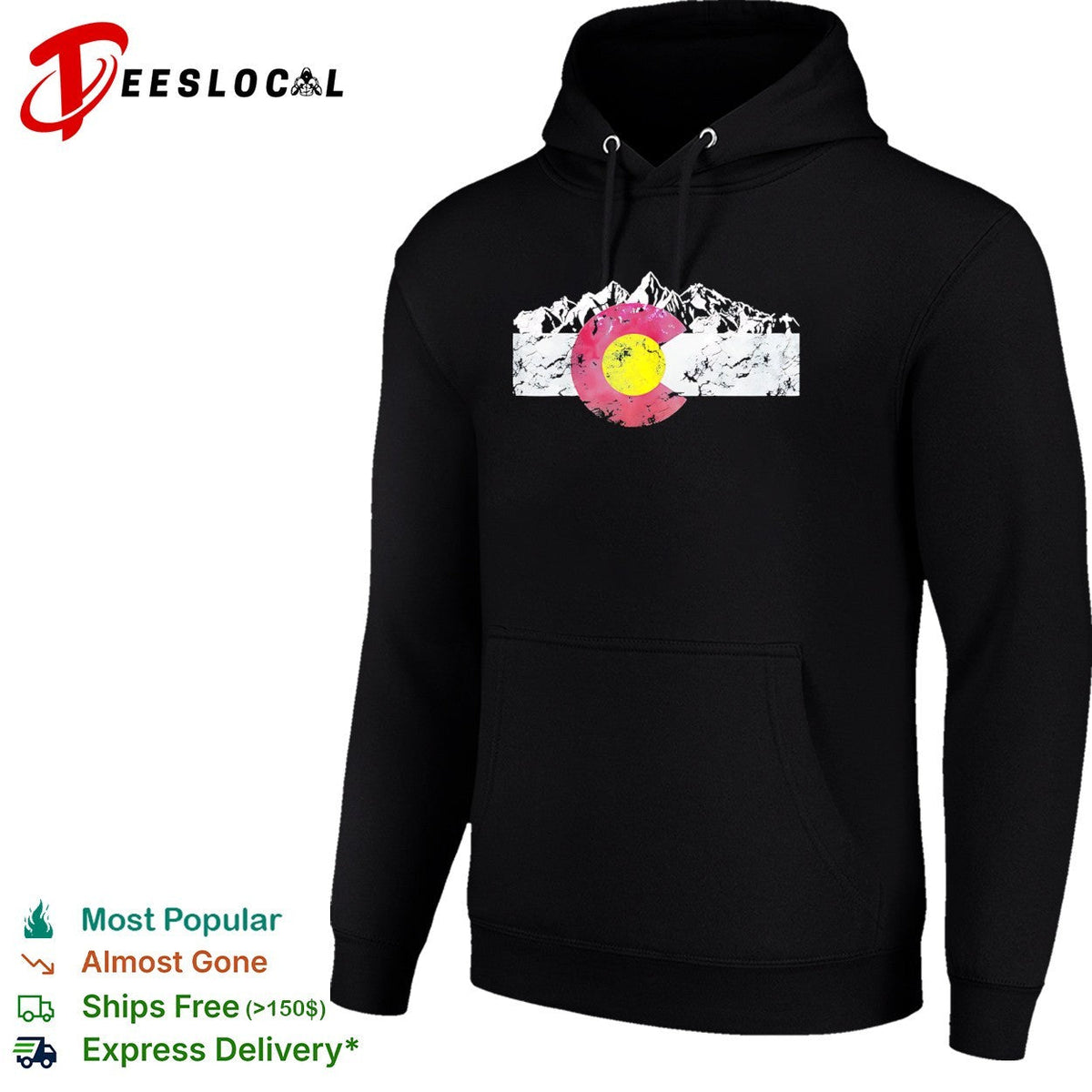 Colorado state flag symbol with mountain shirt Unisex