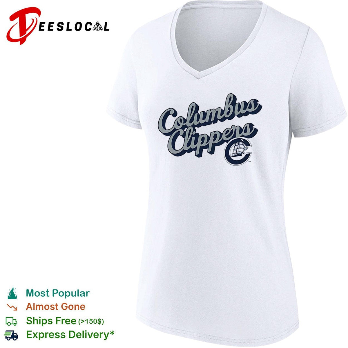 Columbus Clippers Where I Am From and To 2026 Logo Lettering Baseball Minor League shirt Unisex