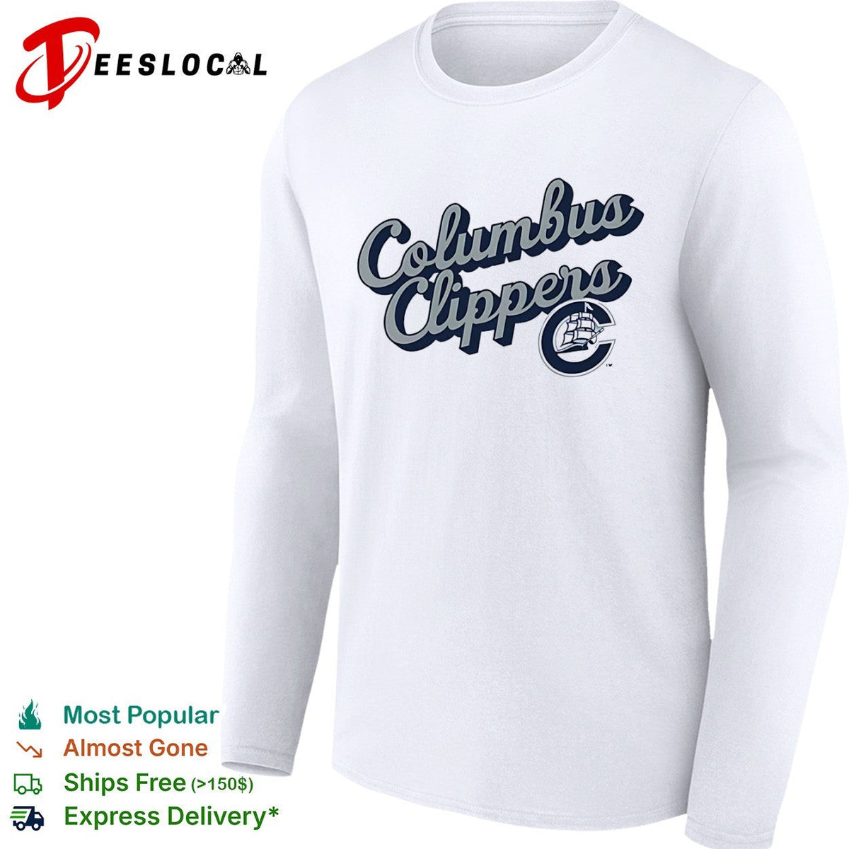 Columbus Clippers Where I Am From and To 2026 Logo Lettering Baseball Minor League shirt Unisex