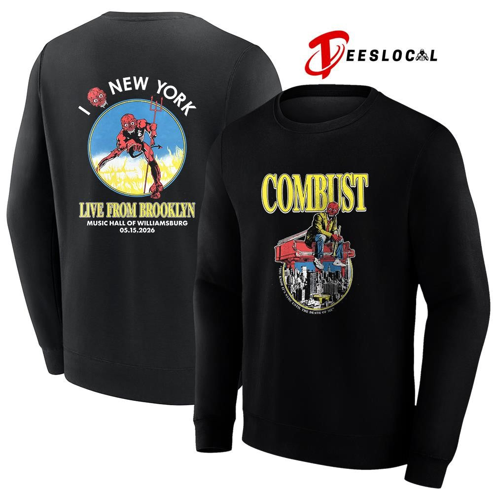 Combust you know it’s NYHC until the Death of me graphic shirt Unisex