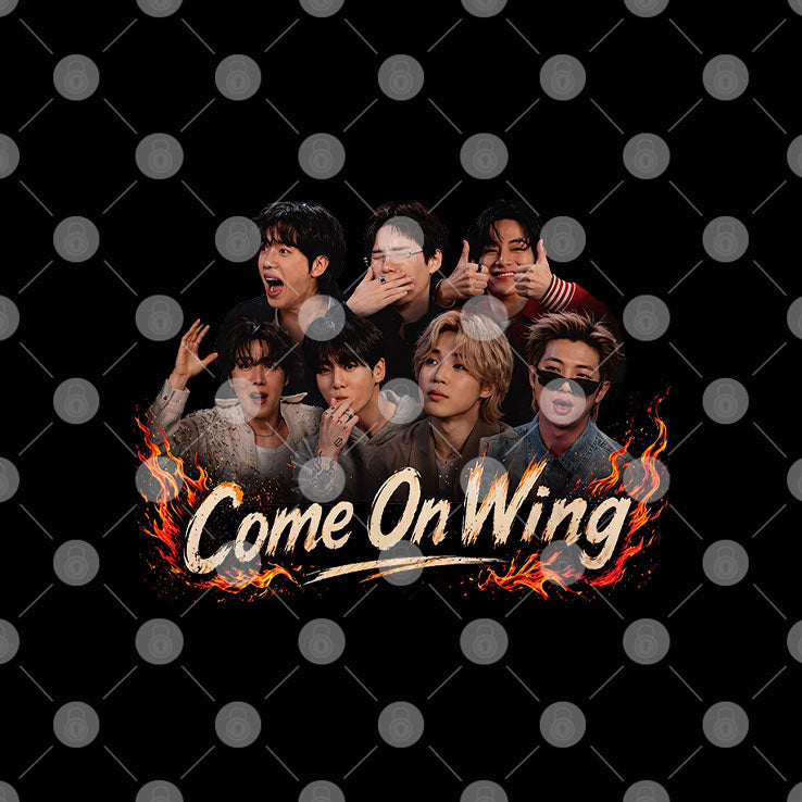 Come On Wing Funny BTS T Shirt Unisex