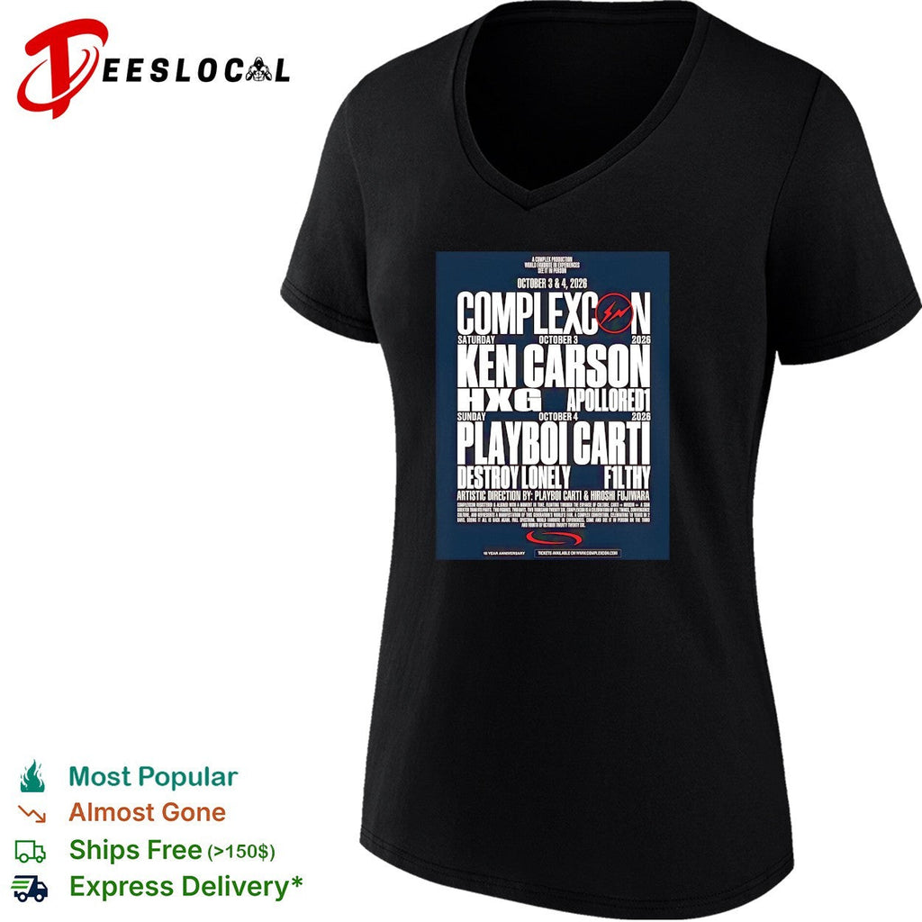 ComplexCon Los Angeles 2026 Lineup On October 3 And 4 2026 shirt Unisex