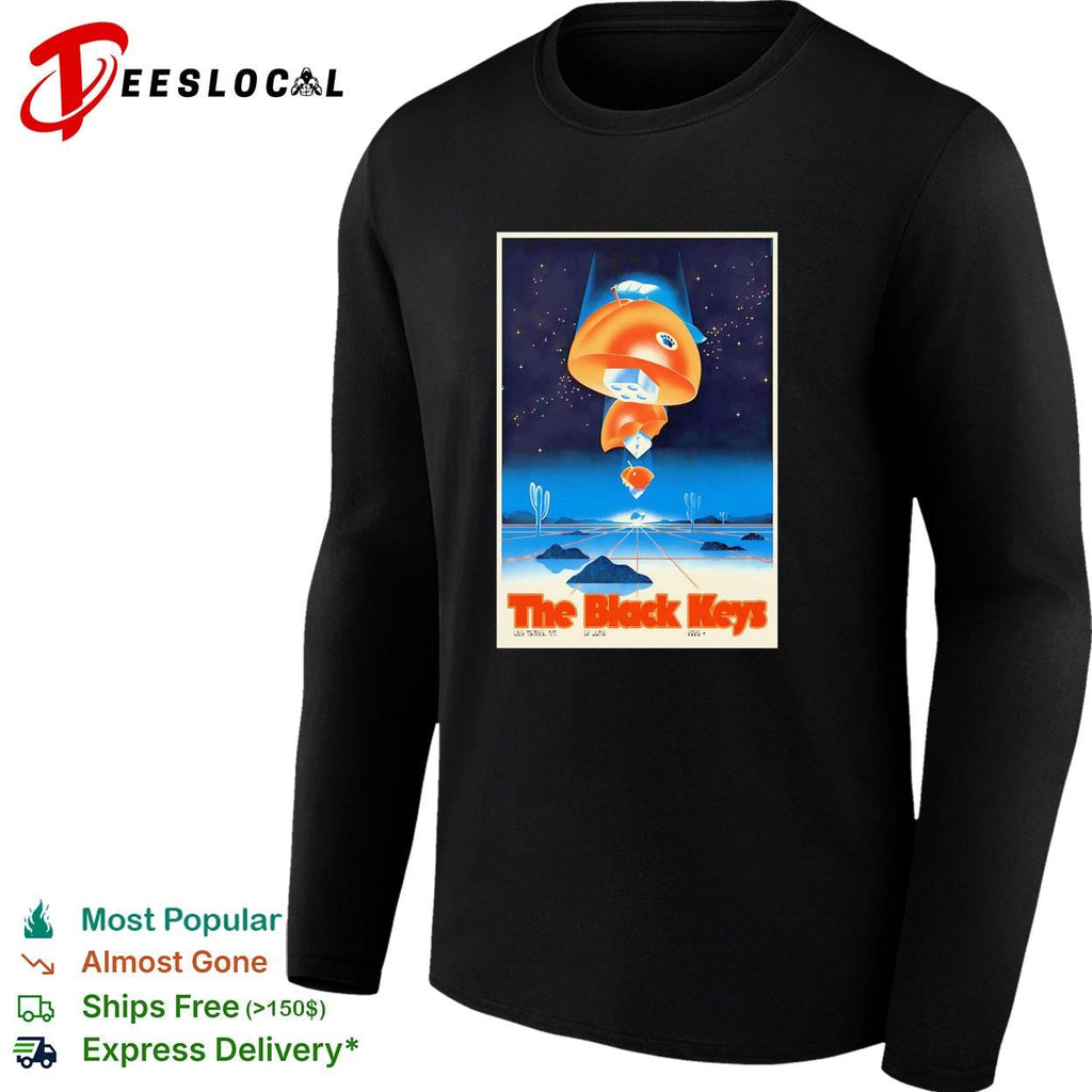 Concert poster floating fish space desert surreal vintage framed art shirt Unisex