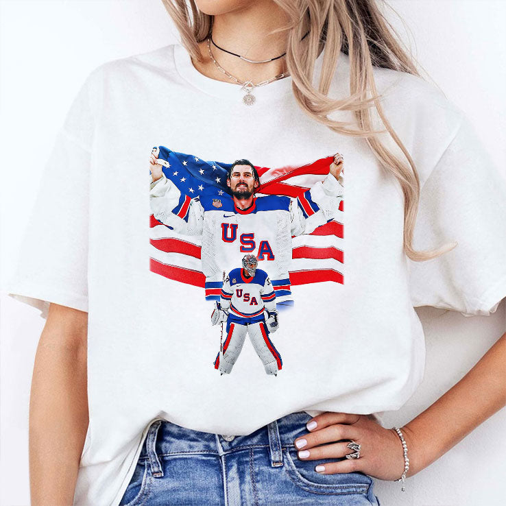 Connor Hellebuyck USA Hockey Champions Shirt Unisex