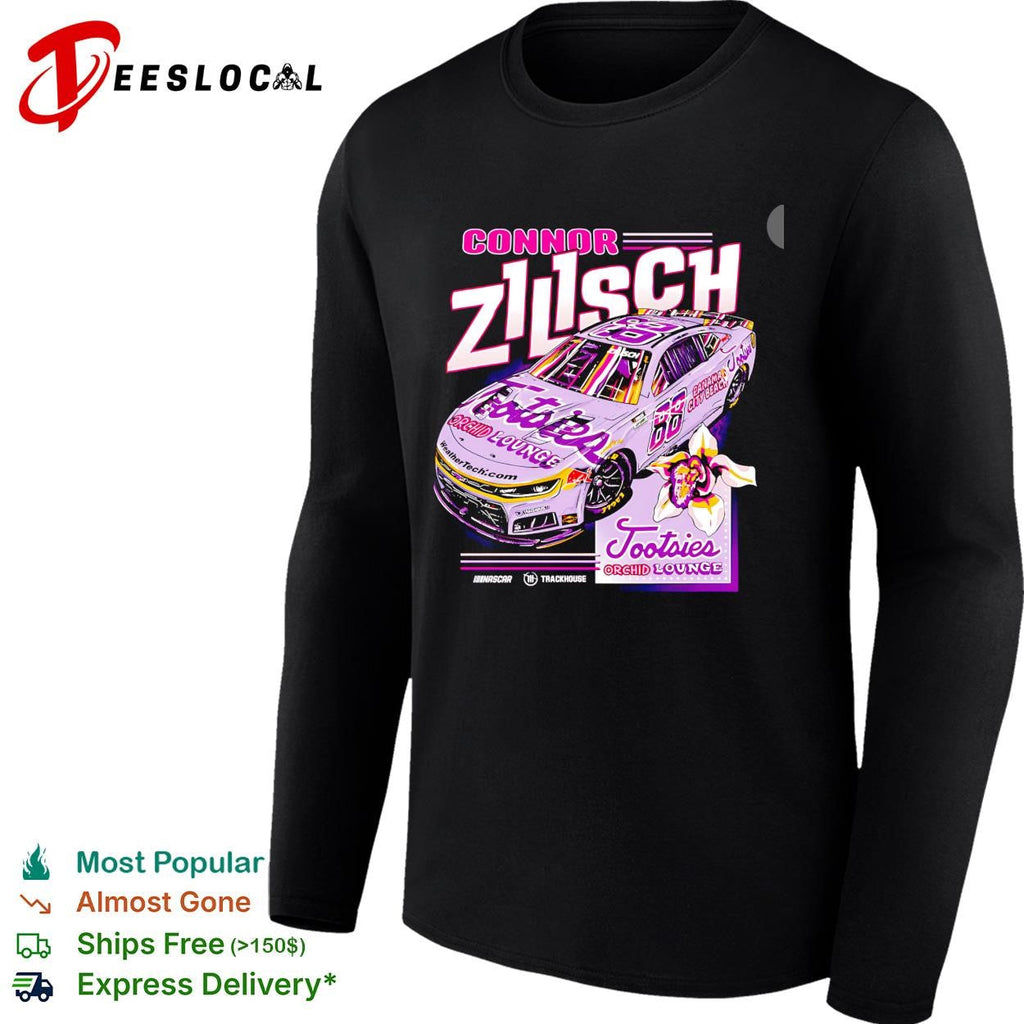 Connor Zilisch 68 Tootsies Orchid Lounge Trackhouse NASCAR graphic shirt Unisex