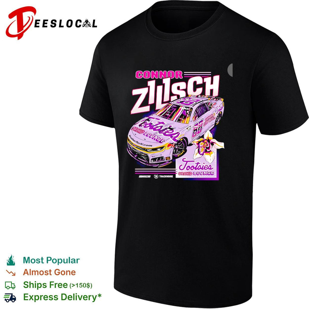 Connor Zilisch 68 Tootsies Orchid Lounge Trackhouse NASCAR graphic shirt Unisex