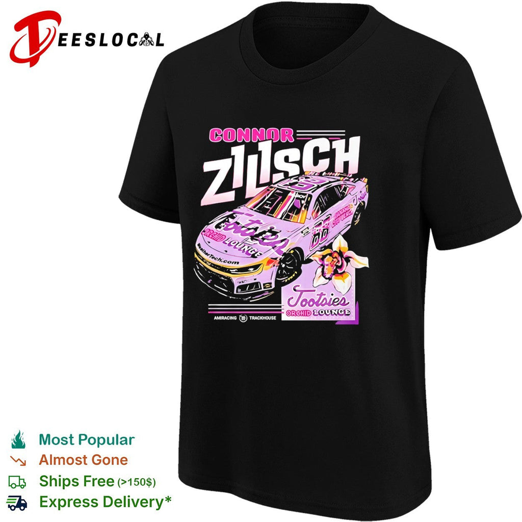 Connor Zilisch Trackhouse Racing Tootsies Orchid Lounge Nascar 88 Racing shirt Unisex