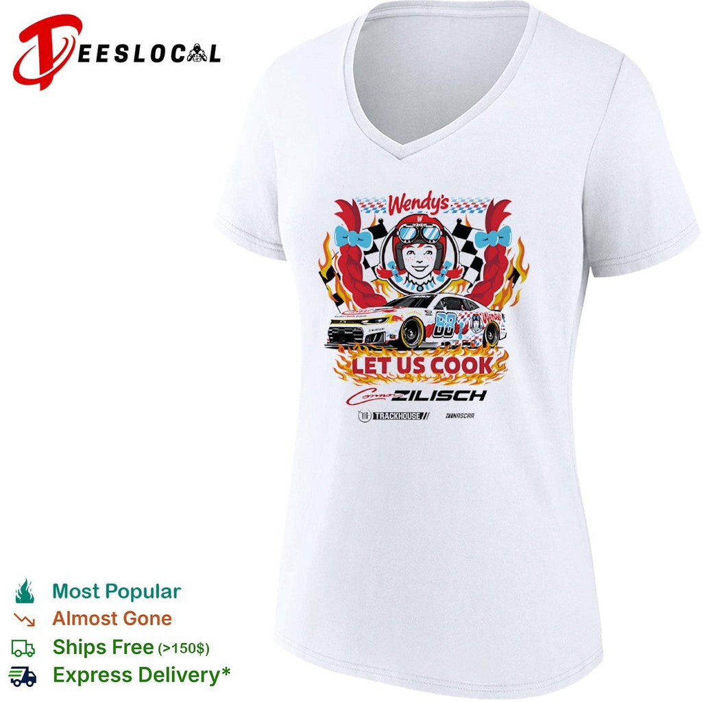 Connor Zilisch Wendy’s Trackhouse Racing NASCAR Let Us Cook Race Car Graphic shirt Unisex