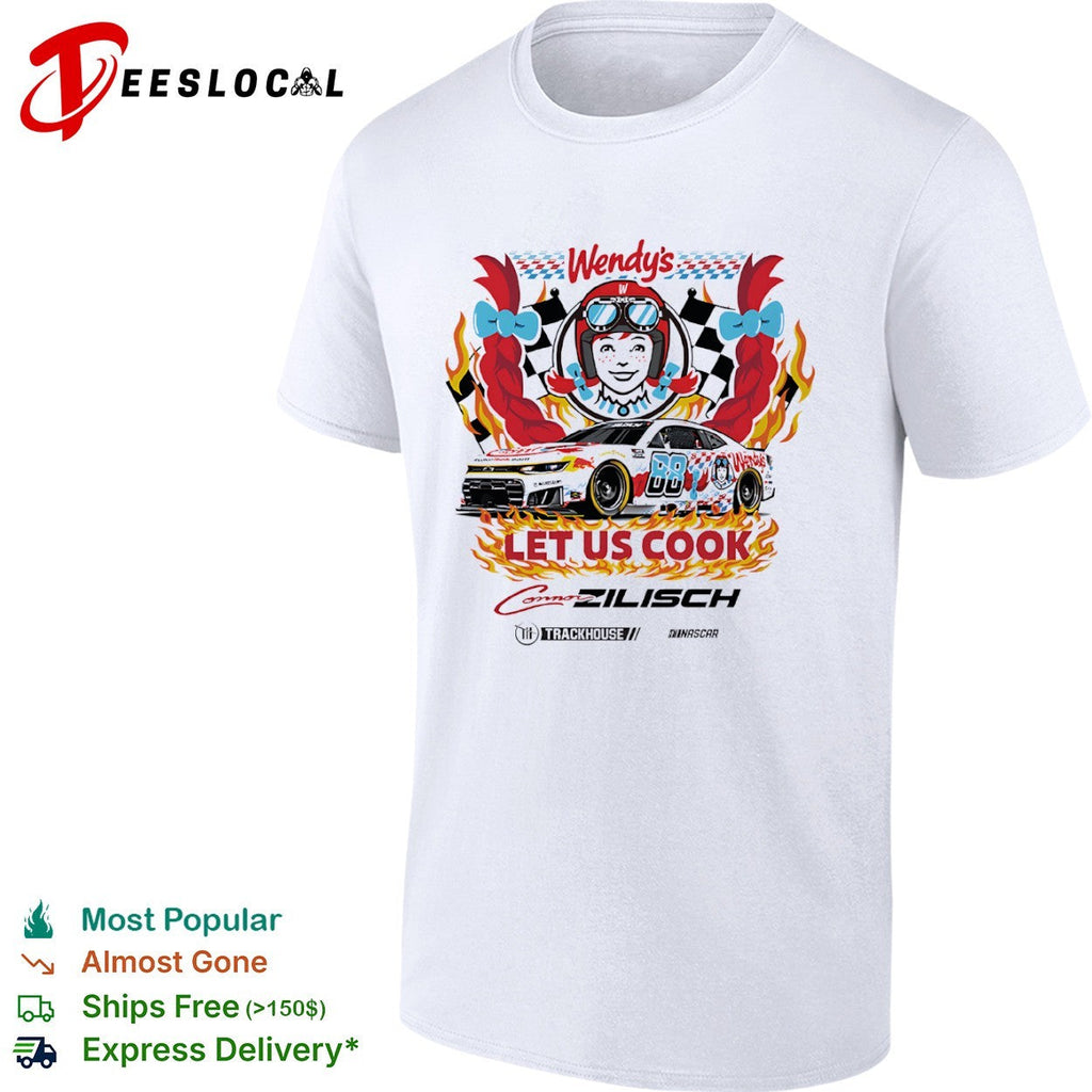 Connor Zilisch Wendy’s Trackhouse Racing NASCAR Let Us Cook Race Car Graphic shirt Unisex
