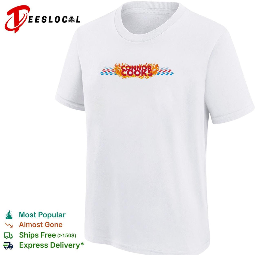 Connor Zilisch cooks flames checkered NASCAR graphic shirt Unisex
