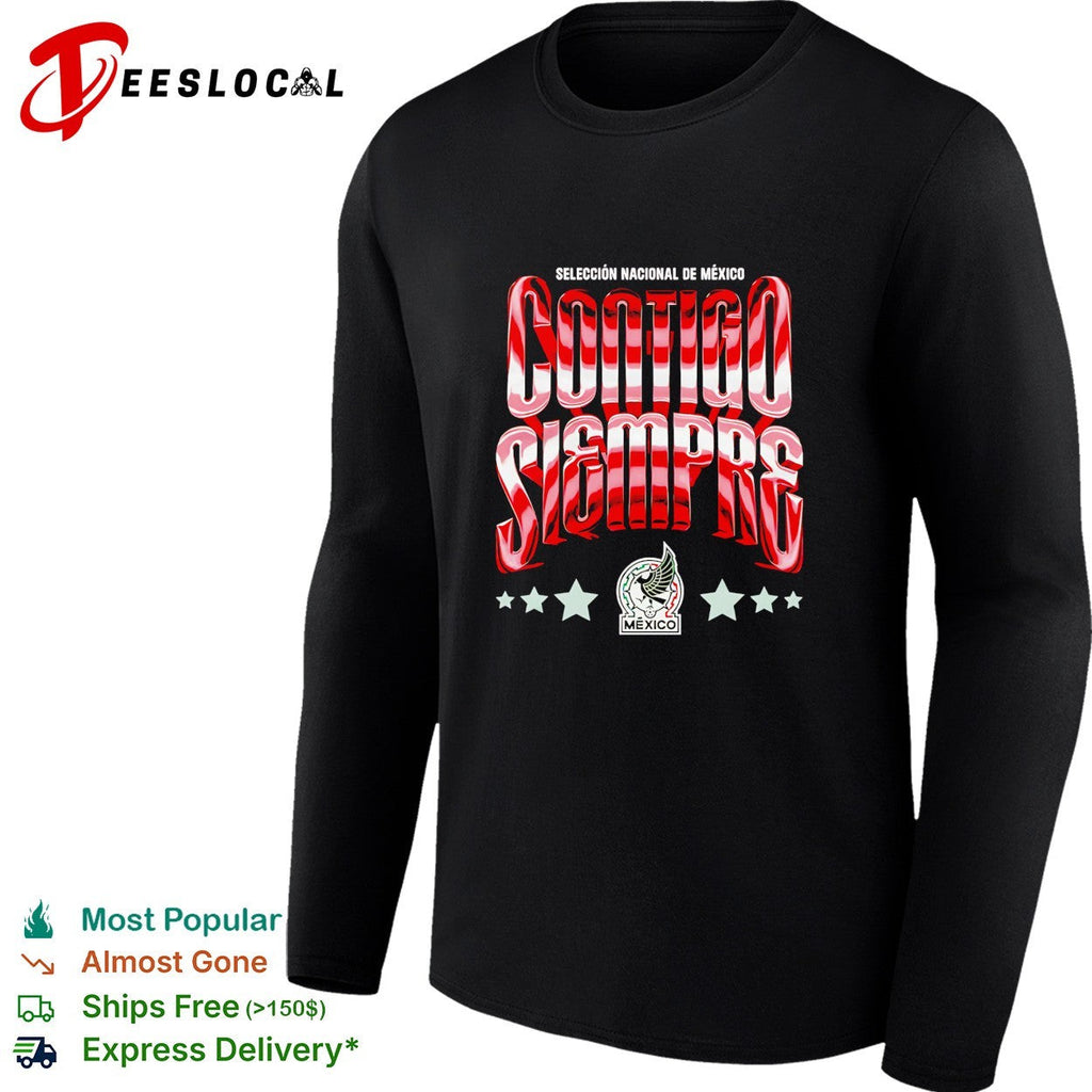 Contigo siempre Mexico Seleccion Nacional chrome red shirt Unisex