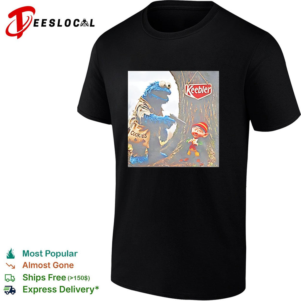 Cookie Monster Edgy Elf Keebler funny shirt Unisex