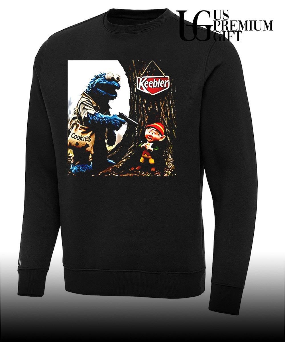 Cookie Monster Edgy Elf Keebler shirt Unisex