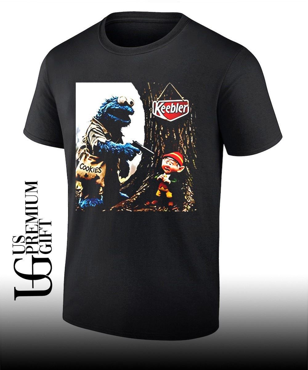 Cookie Monster Edgy Elf Keebler shirt Unisex