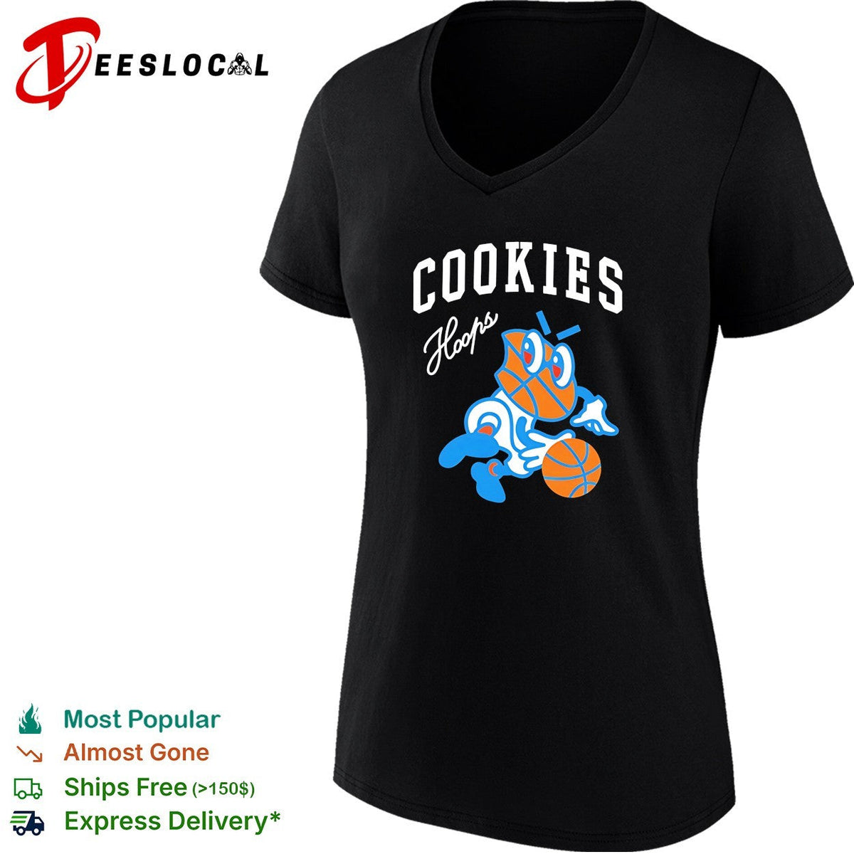 Cookies Hoops basketball mascot shirt Unisex