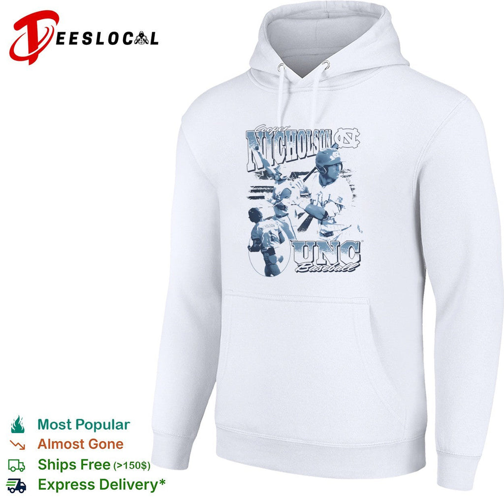 Cooper Nicholson UNC player collage baseball shirt Unisex