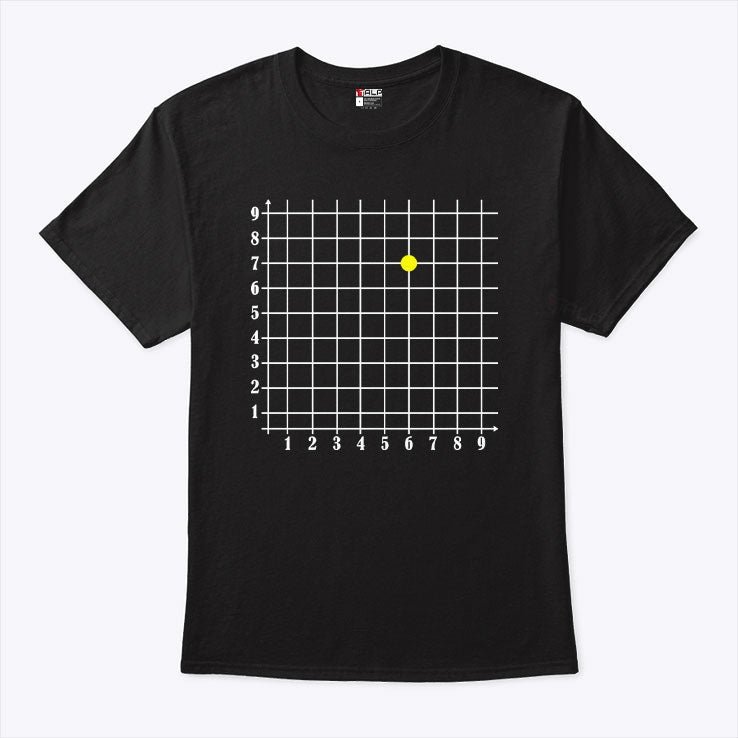 Coordinate (6,7) Funny Math Teacher Six Seven Meme Shirt Unisex