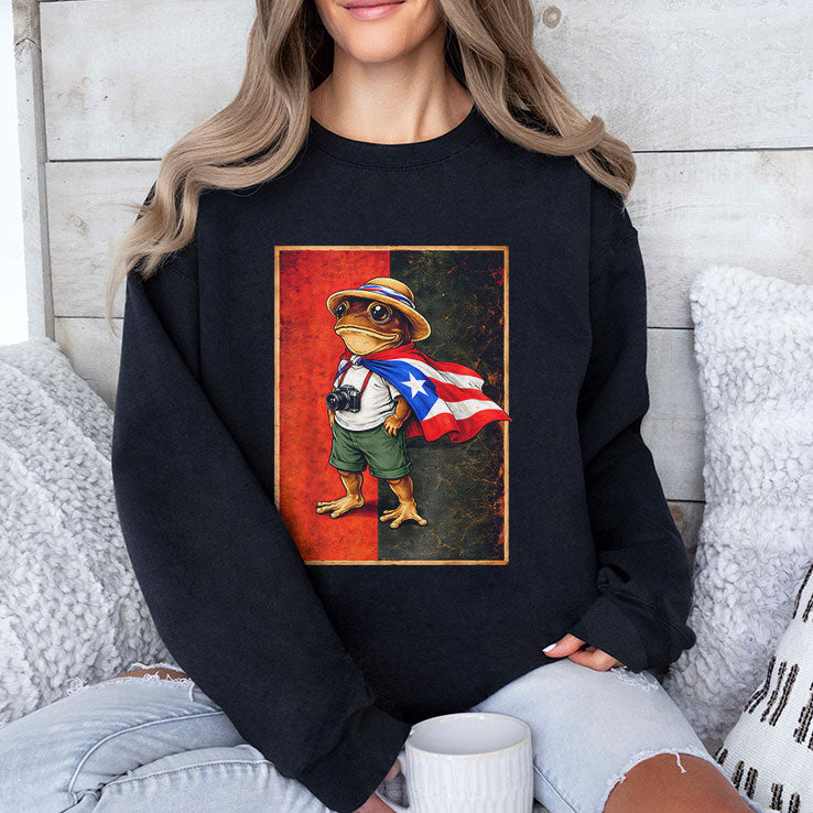 Coqui Frog Puerto Rico Flag Puerto Rican Taino Boricua T Shirt Unisex