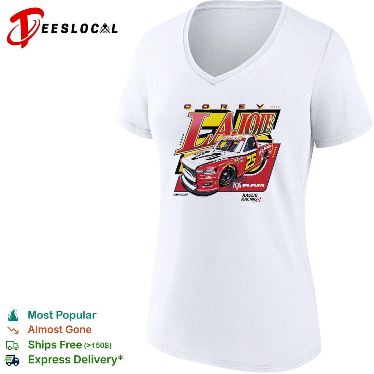 Corey LaJoie 25 Kaulig Racing Ram Nascar Craftsman Truck Series shirt Unisex