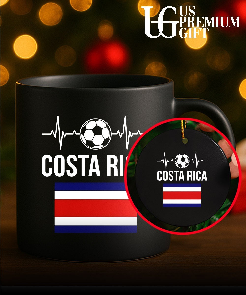 Costa Rica Football Heartbeat Soccer heartbeat flag shirt Unisex