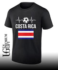 Costa Rica Football Heartbeat Soccer heartbeat flag shirt Unisex