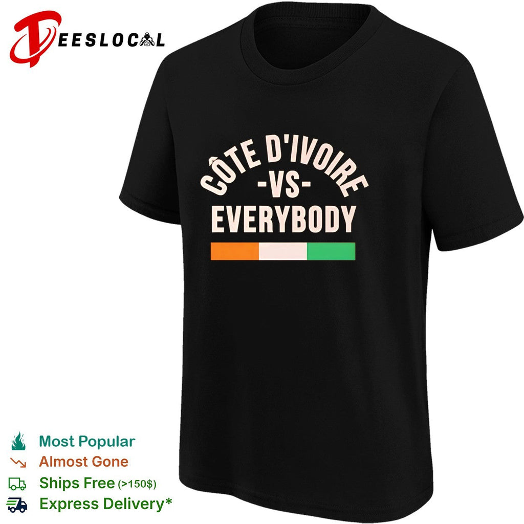 Cote d’Ivoire vs everybody flag soccer pride shirt Unisex