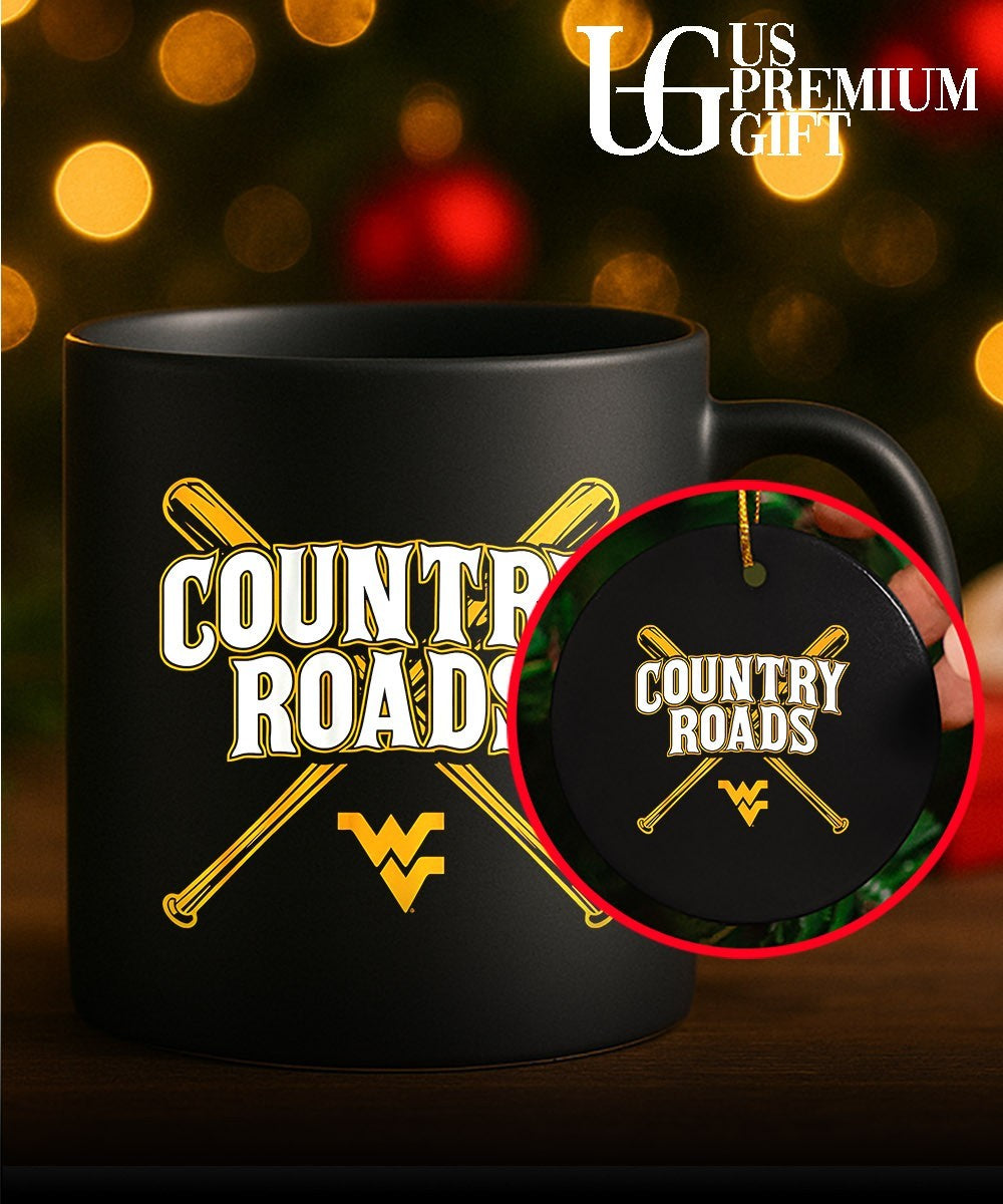 Country Roads West Virginia Mountaineers baseball shirt Unisex