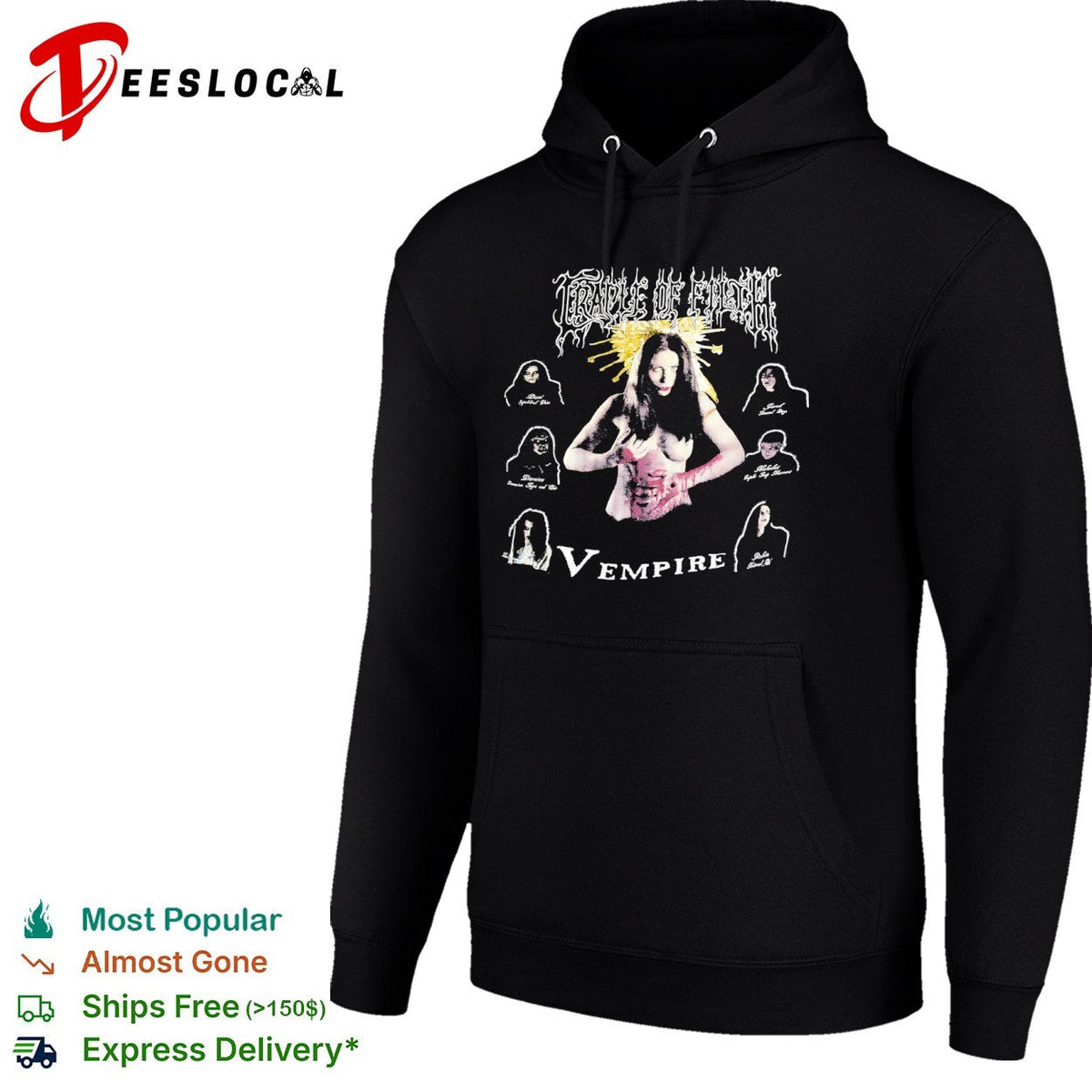 Cradle of Filth band members Vempire shirt Unisex