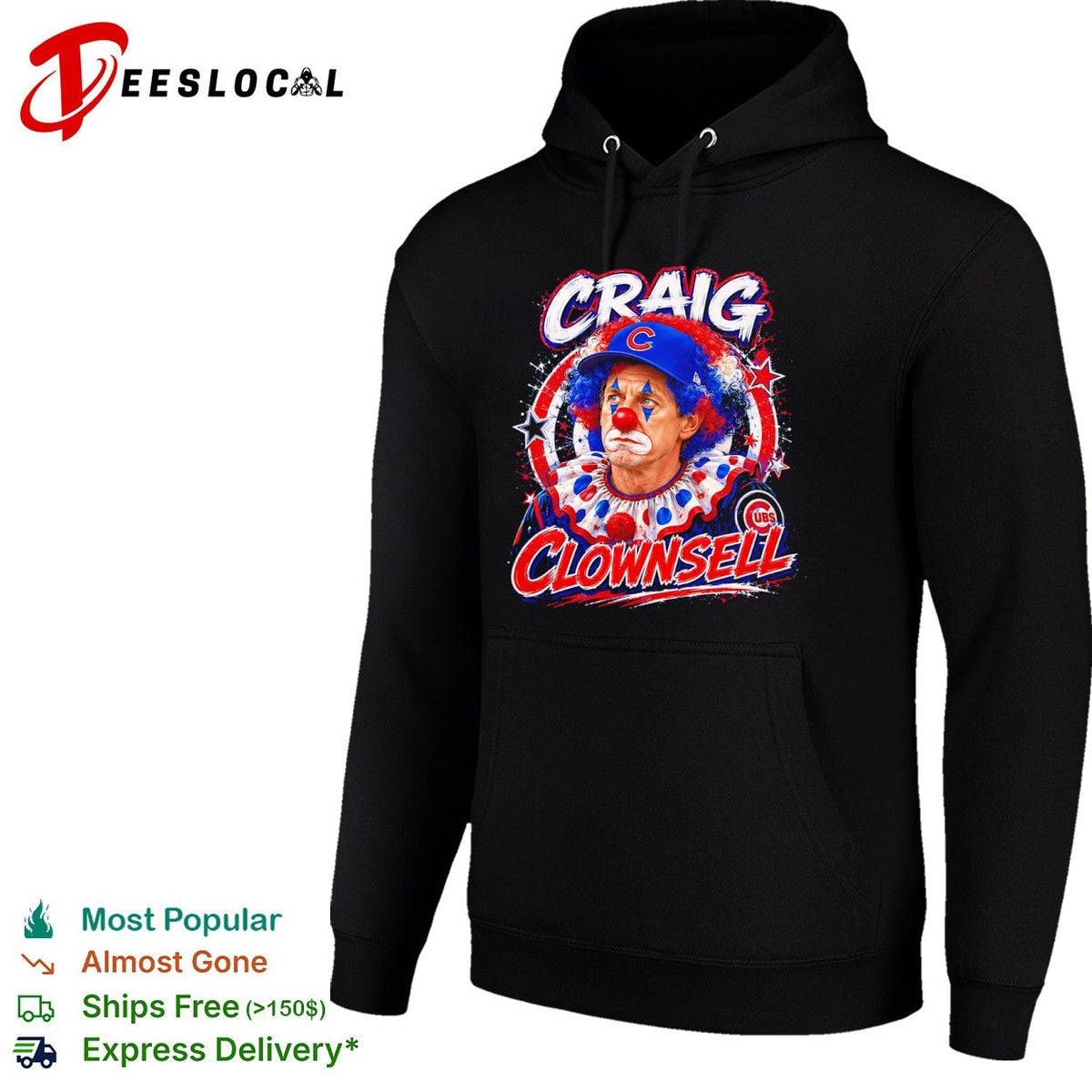 Craig Counsell Chicago Cubs clown Clownsell shirt Unisex