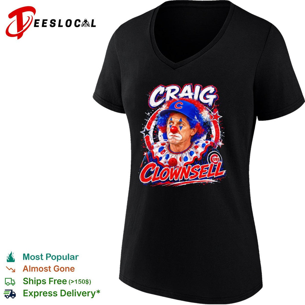 Craig Counsell Chicago Cubs clown Clownsell shirt Unisex