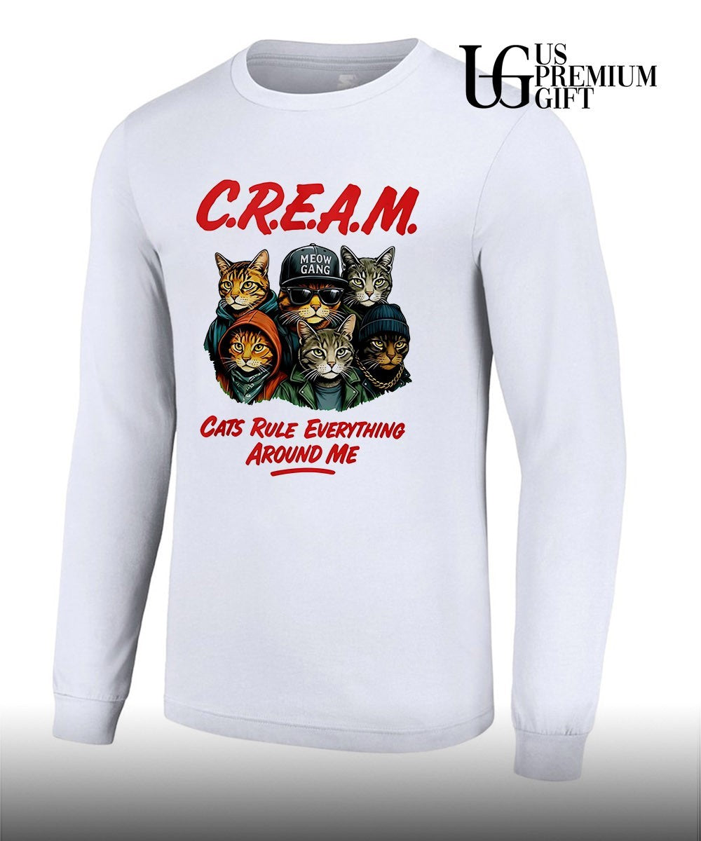 Cream cats rule everything around me shirt Unisex