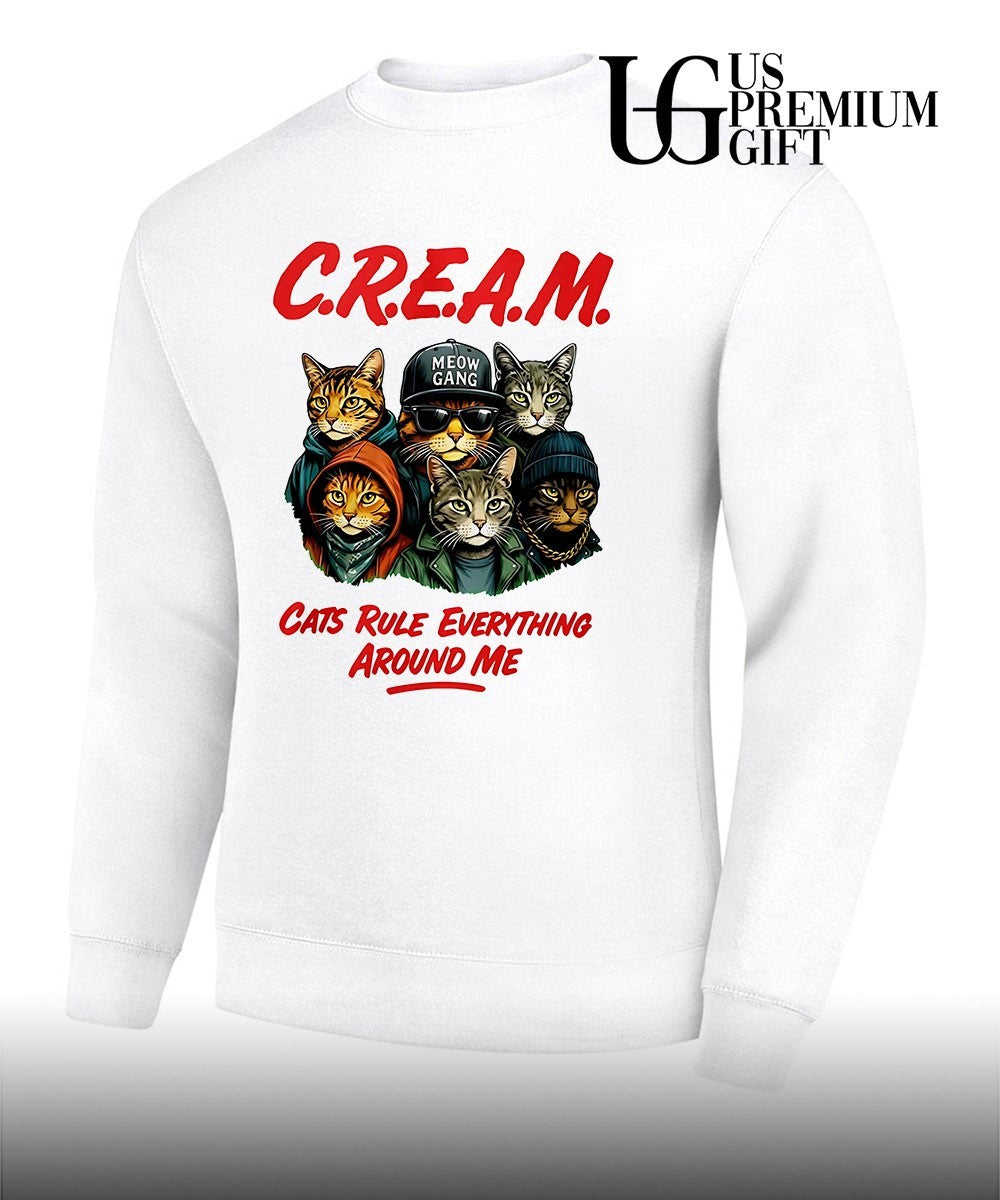 Cream cats rule everything around me shirt Unisex