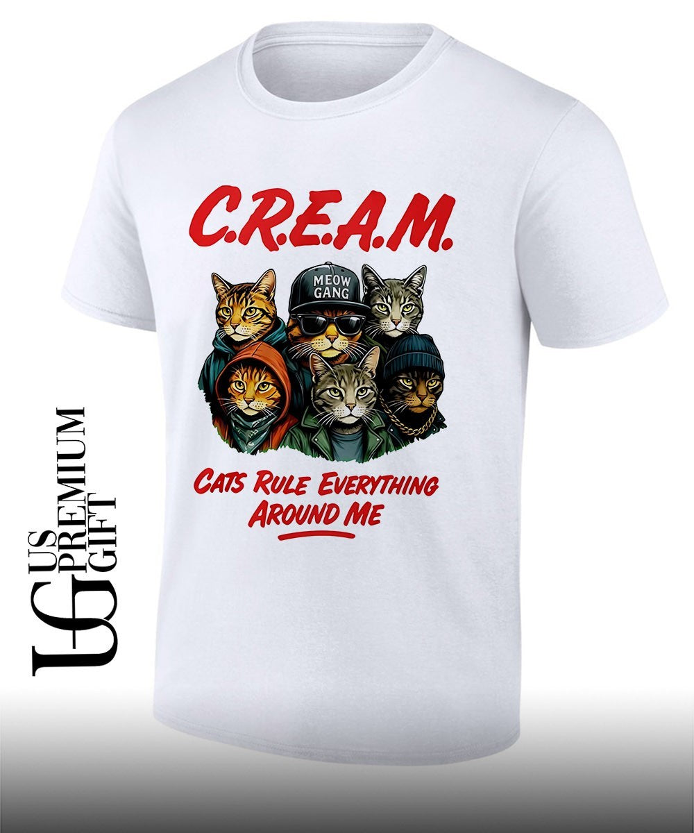 Cream cats rule everything around me shirt Unisex