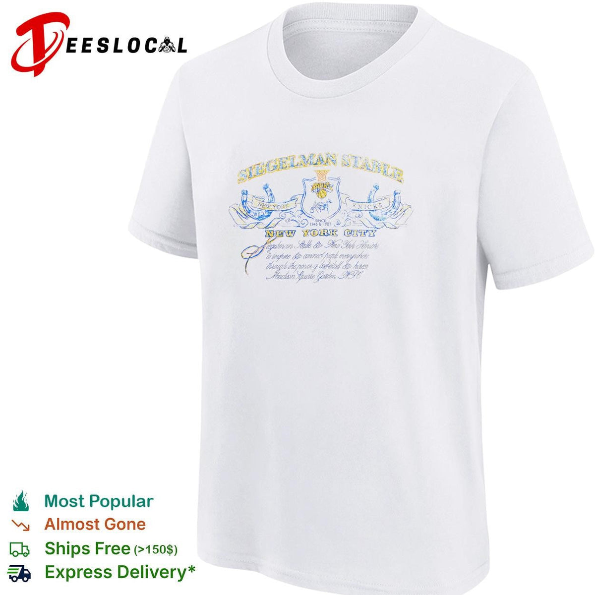 Crest harness racing horse emblem city shirt Unisex