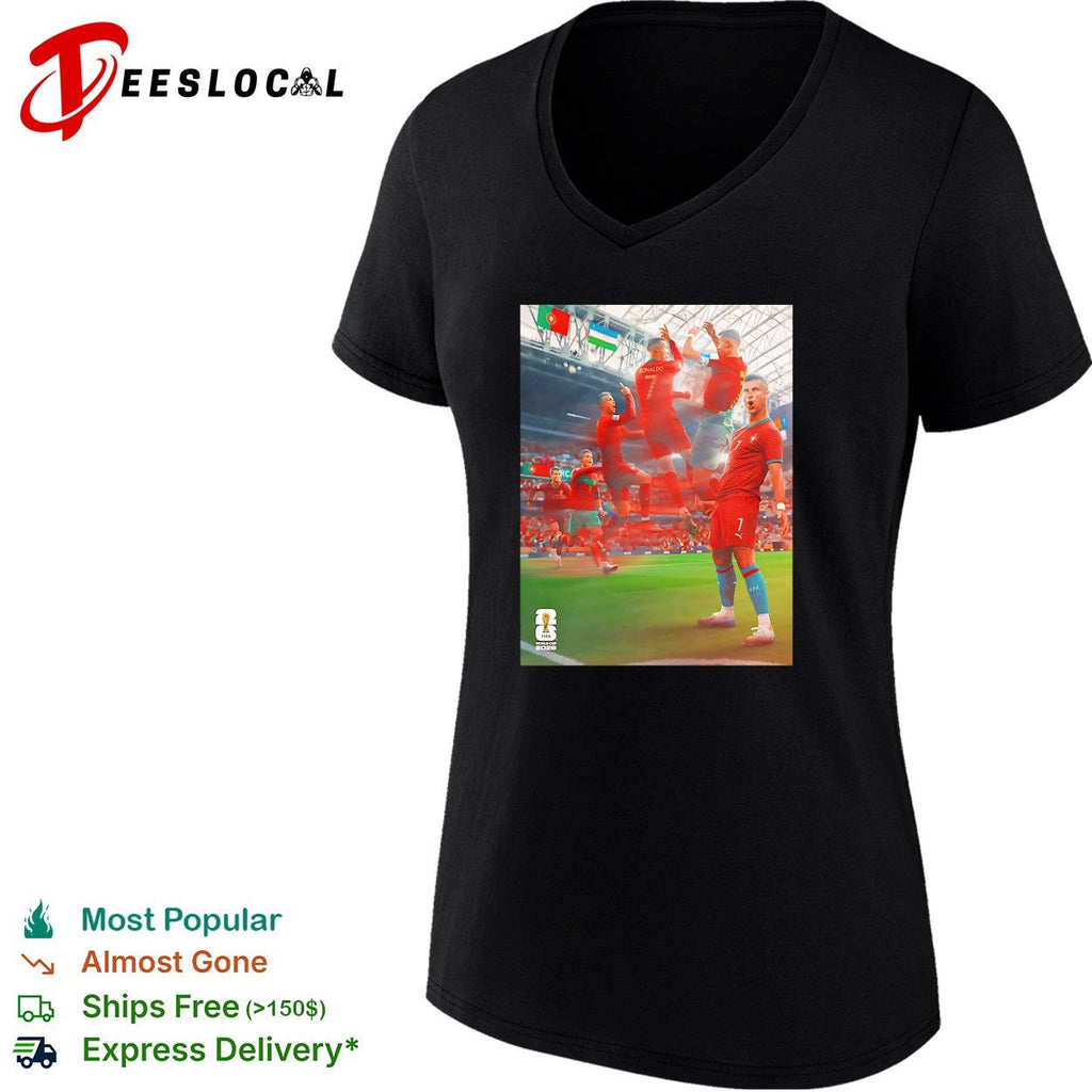 Cristiano Ronaldo Portugal celebration with Siu pose collage shirt Unisex