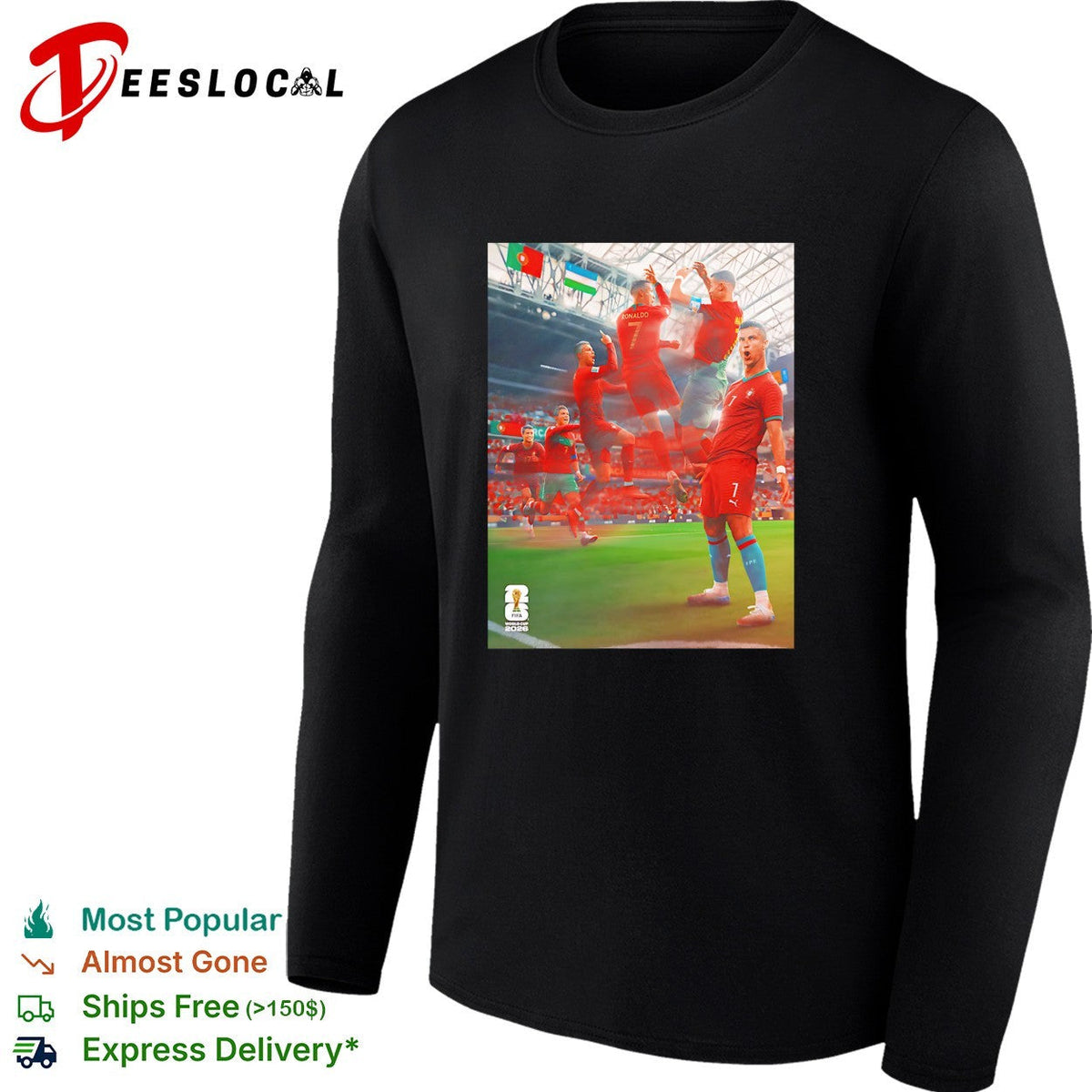 Cristiano Ronaldo Portugal celebration with Siu pose collage shirt Unisex
