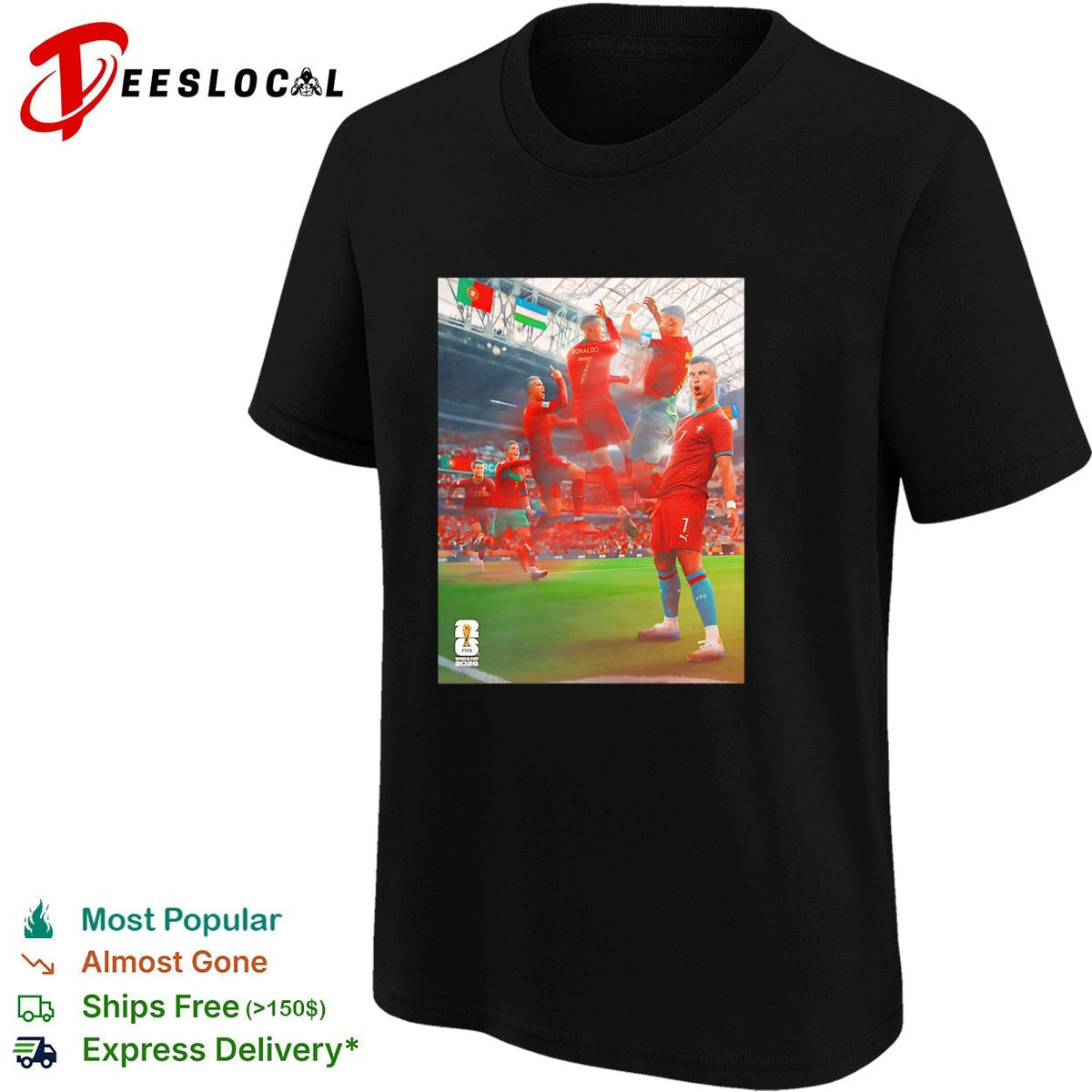 Cristiano Ronaldo Portugal celebration with Siu pose collage shirt Unisex