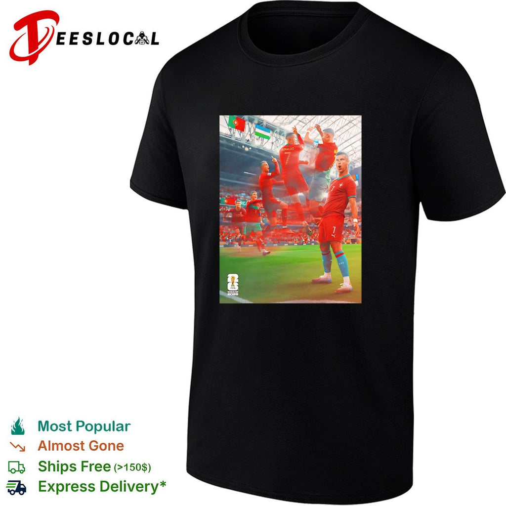 Cristiano Ronaldo Portugal celebration with Siu pose collage shirt Unisex