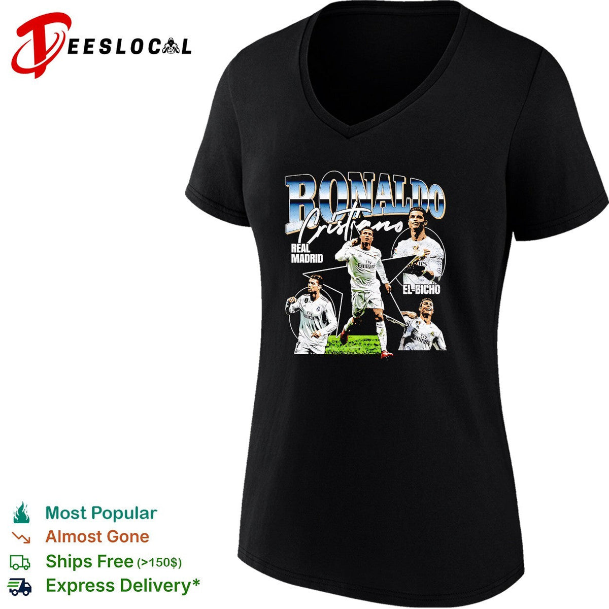 Cristiano Ronaldo Real Madrid El Bicho portrait shirt Unisex